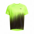 Camiseta funcional de hombre Under Armour Tech Fade SS amarillo/negro HighVisYellow/Black