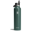 Termo Hydro Flask Standard Flex Straw Cap 21 OZ verde oscuro fir