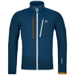 Sudadera de hombre Ortovox Fleece Grid Jacket M azul oscuro deep ocean