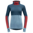 Sudadera funcional de mujer Devold Expedition Arctic Pro Hoodie azul/ azul claro Flood