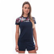 Camiseta funcional de mujer Sensor Coolmax Impress Deep Blue/Leaves