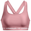 Sujetador Under Armour Crossback Mid Bra rosa/blanco Pink Elixir / / White