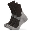 Calcetines Zulu Merino Women 3-pack gris/marrón