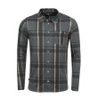 Camisa de hombre Chillaz Sebastian gris Glencheck Anthrazit