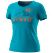 Camiseta funcional de mujer Dynafit Transalper Graphic S/S Tee W azul claro Ocean