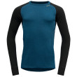 Camiseta de hombre Devold Expedition Man Shirt azul/negro Flood/Black