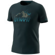 Camiseta funcional de hombre Dynafit Transalper Graphic S/S Tee M violeta blueberry/5260