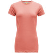 Camiseta funcional de mujer Devold Eika Woman Tee rojo Coral