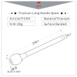 Cuchara Keith Titanium Long Handle Spork