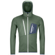 Sudadera de hombre Ortovox Fleece Grid Hoody M 2023 verde GreenForest