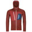 Sudadera de hombre Ortovox Fleece Grid Hoody M 2023 rojo/naranja clay orange