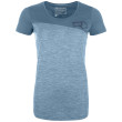 Camiseta de mujer Ortovox 150 Cool Logo Ts W 2023 azul Lightblue