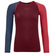 Camiseta de mujer Ortovox 120 Comp Light Long Sleeve W rojo DarkBlood