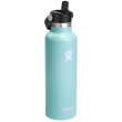 Termo Hydro Flask Standard Flex Straw Cap 21 OZ verde/negro dew