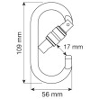 Mosquetón Camp Oval Pro Lock