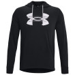 Sudadera de hombre Under Armour Rival Terry Logo Hoodie negro Black/Pitch Gray/Onyx White