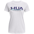 Camiseta de mujer Under Armour Vintage Performance SS blanco White / / Sonar Blue