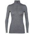 Camiseta de mujer Icebreaker W's 200 Oasis LS Half Zip gris GritstoneHthr