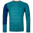 Camiseta funcional de hombre Ortovox 185 Rock'N'Wool Long Sleeve verde PacificGreen