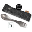 Cubierto Light My Fire Spork Kit Titanium plata