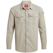 Camisa de hombre Craghoppers NosiLife Adventure Long Sleeved Shirt III beige Parchment