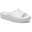 Pantuflas de mujer Crocs Platform slide blanco White