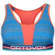 Sujetador deportivo Ortovox 185 Rock'N'Wool Sport Top azul oscuro Skyblue