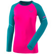 Camiseta de mujer Dynafit Alpine Pro W L/S Tee rosa/azul Ocean Pink Glo