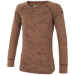 Camiseta para niños Zulu Merino Woody 160 Long marrón brown