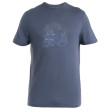 Camiseta de hombre Icebreaker Men Merino 150 Tech Lite III SS Tee Van Camp gris Graphite