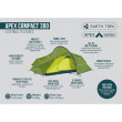 Tienda de campaña de senderismo Vango Apex Compact 300