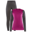 Juego de mujer Craft Core Warm Baselayer gris/violeta Roxo-Granite