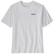 Camiseta de hombre Patagonia P-6 Logo Responsibili Tee blanco White