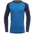 Camiseta funcional para niños Devold Duo Active Junior Shirt azul/gris Skydiver/Evening