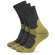 Calcetines Zulu Merino Men 3 pack gris/amarillo