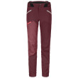 Pantalones de mujer Ortovox W's Westalpen Softshell Pants rojo Winetasting