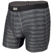 Calzoncillos bóxer Saxx Hot Shot Boxer Brief Fly gris/negro BlackHeather