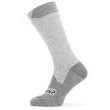 Calcetines impermeables SealSkinz WP All Weather Mid Length gris Grey/Grey Marl