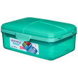 Caja de merienda Sistema Lunche Quaddie 1,5 l verde