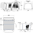 Carpa de autocaravana/furgoneta Outwell Newburg 260 Air