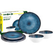 Vajilla Brunner Melamine Set Breeze azul oscuro