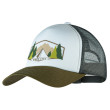 Gorra Buff Trucker Cap verde/gris darryl white