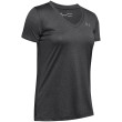 Camiseta funcional de mujer Under Armour Tech SSV - Solid 2023 gris Carbon Heather / / Metallic Silver