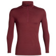 Camiseta de hombre Icebreaker Mens 260 Tech LS Half Zip burdeos Cabernet