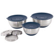 Juego de boles Outwell Chef Bowl Set Lids & Graters plata Silver