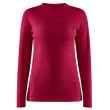 Camiseta funcional de mujer Craft PRO Wool Extreme X rojo MachineRhubarb