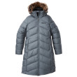 Abrigo de invierno para mujer Marmot Wm's Montreaux Coat gris SteelOnyx