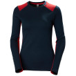 Camiseta funcional de mujer Helly Hansen W Lifa Merino Midweight Crew azul Navy