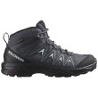 Calzado de senderismo para mujer Salomon X Braze Mid Gore-Tex negro/gris Ebony / India Ink / Bleached Aqua