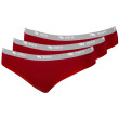 Bragas de mujer Zulu Bambus 210 Comfort 3-pack rojo/gris wine red/grey